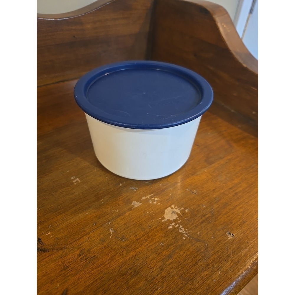 Tupperware One Touch Canister 2708 Dark Blue Seal Lid 2419